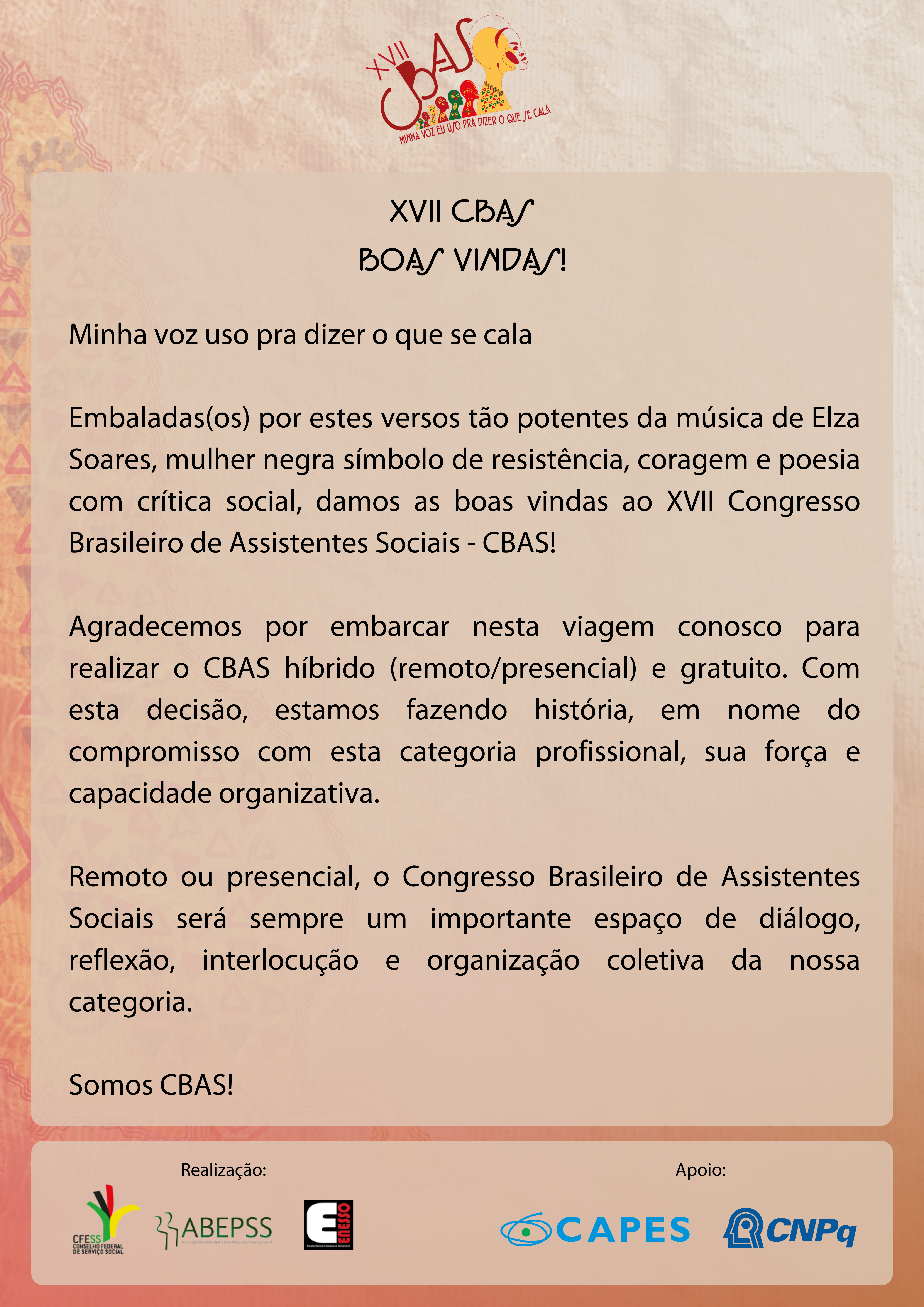 Cress para a Base: Carta Aberta aos/às assistentes sociais e aos